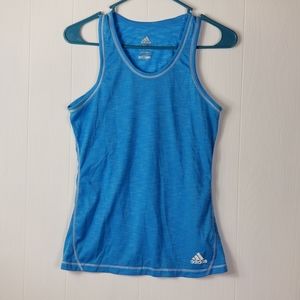 Blue Adidas clima lite tank top sz S